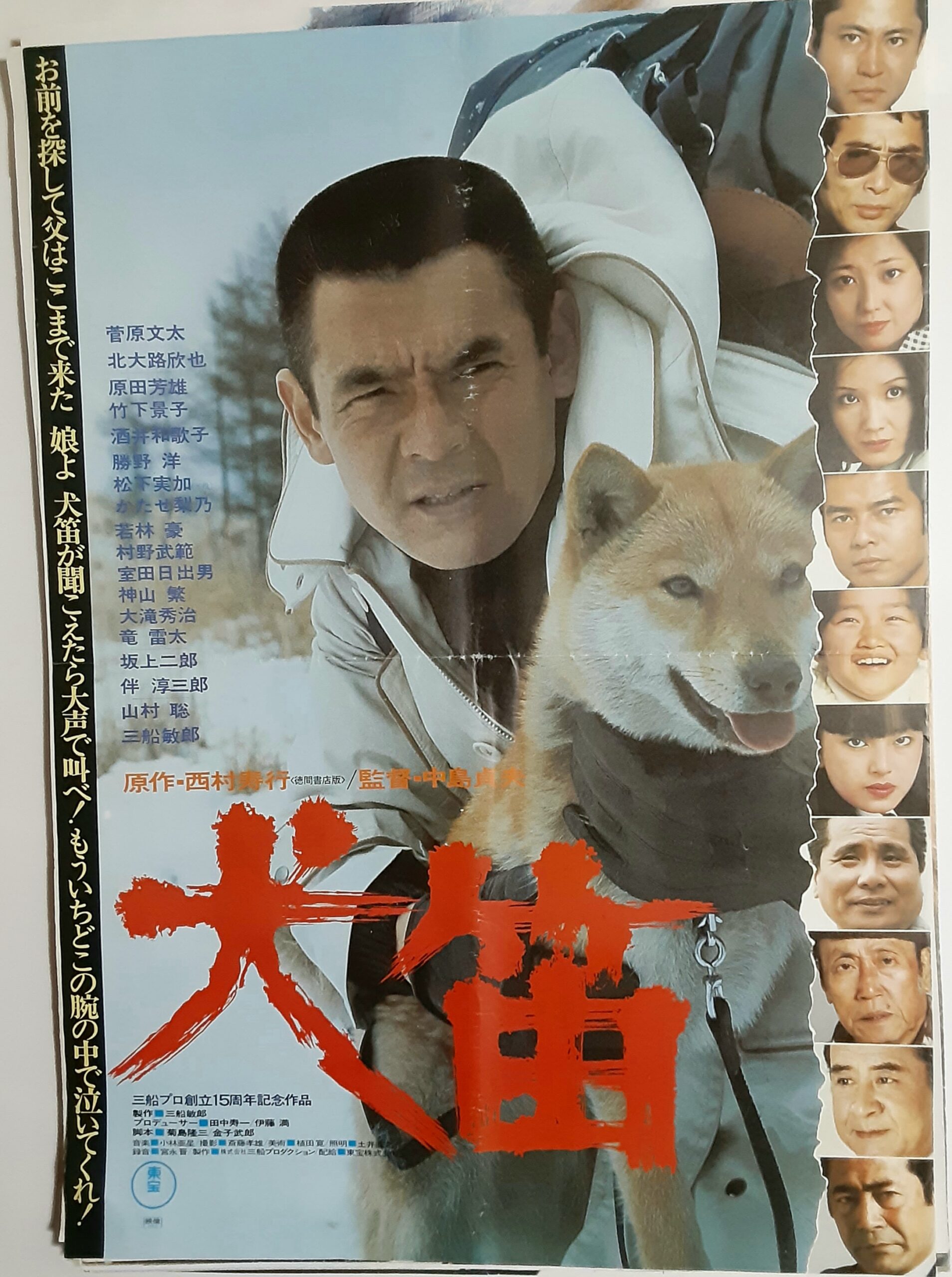 1978年 犬笛 パンフレット 中島貞夫監督 菅原文太主演 三船プロ 西村 